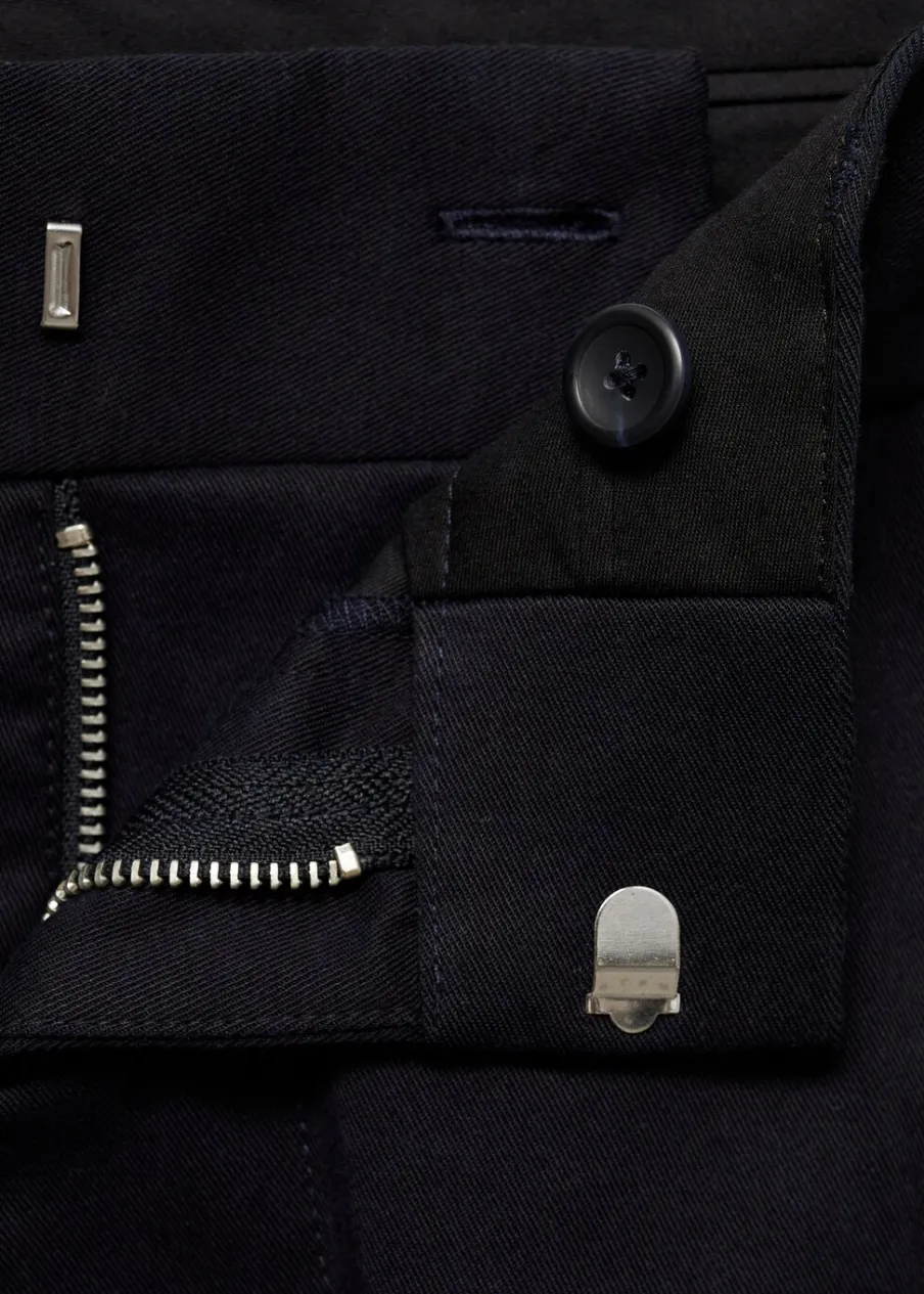 MANGO Spodnie*Spodnie regular fit z bawełny i tencelu