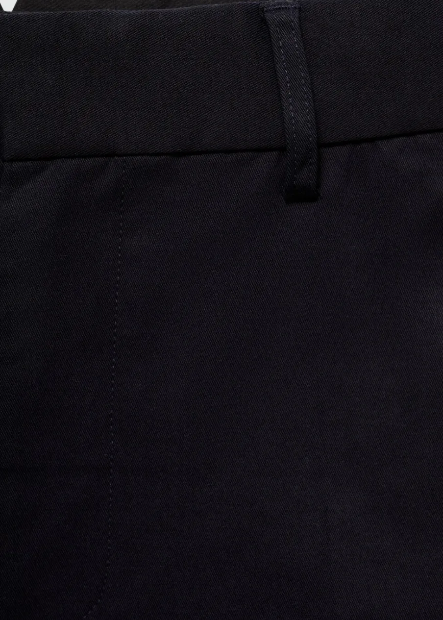 MANGO Spodnie*Spodnie regular fit z bawełny i tencelu