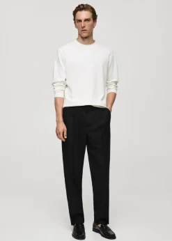 MANGO Spodnie*Spodnie regular fit z zaszewkami