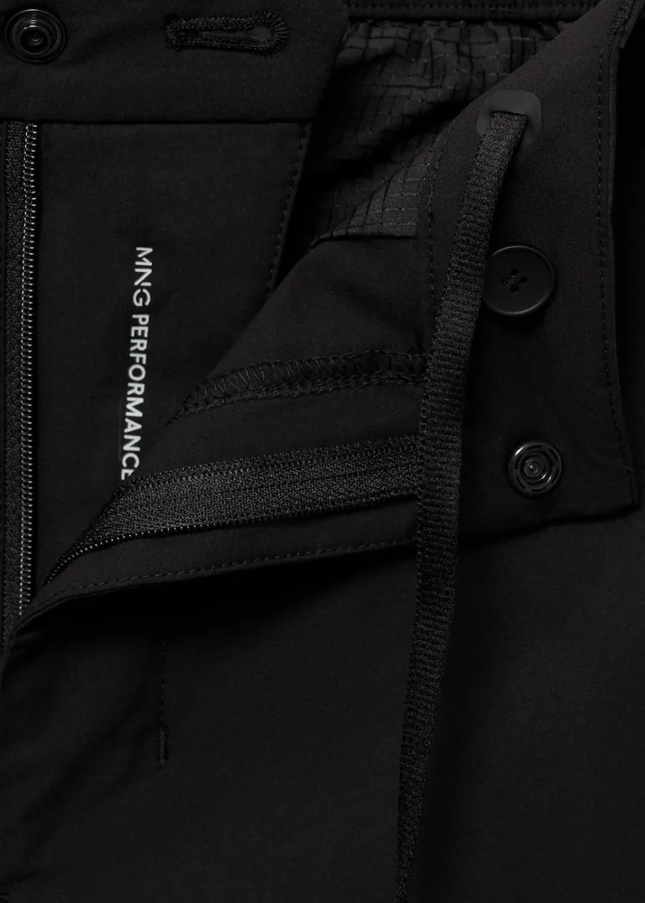 MANGO Spodnie*Spodnie slim fit comfort strech ze sznurkiem