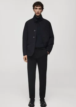 MANGO Spodnie*Spodnie slim fit comfort strech ze sznurkiem