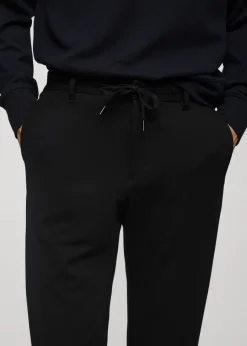 MANGO Spodnie*Spodnie slim fit comfort strech ze sznurkiem