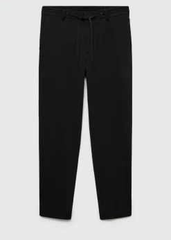 MANGO Spodnie*Spodnie slim fit comfort strech ze sznurkiem