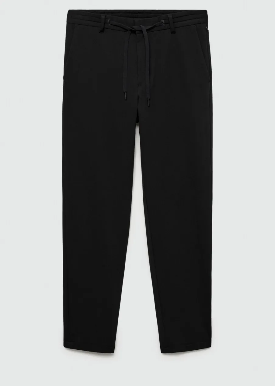 MANGO Spodnie*Spodnie slim fit comfort strech ze sznurkiem