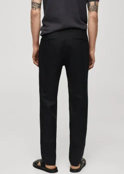 MANGO Spodnie*Spodnie slim fit z 100% lnu