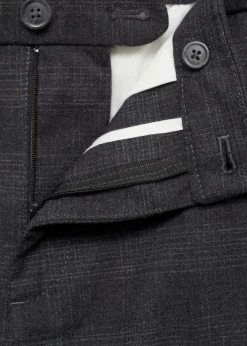 MANGO Spodnie*Spodnie slim fit z bawełny w szkocką kratę