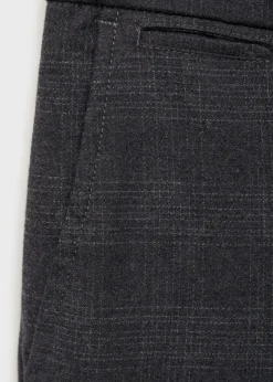 MANGO Spodnie*Spodnie slim fit z bawełny w szkocką kratę