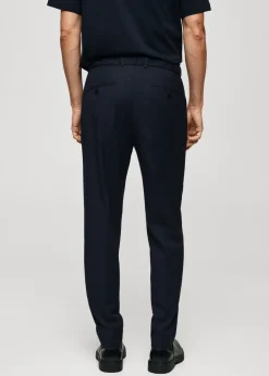 MANGO Spodnie*Spodnie slim fit z zaszewkami