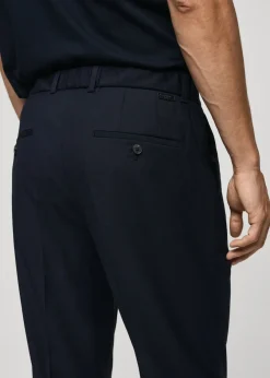 MANGO Spodnie*Spodnie slim fit z zaszewkami