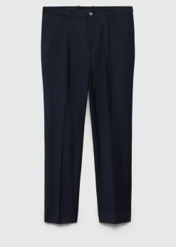 MANGO Spodnie*Spodnie slim fit z zaszewkami