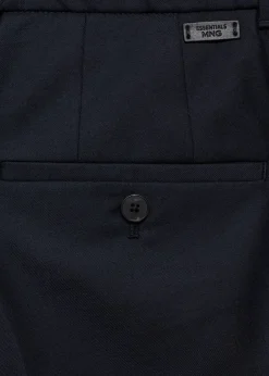 MANGO Spodnie*Spodnie slim fit z zaszewkami