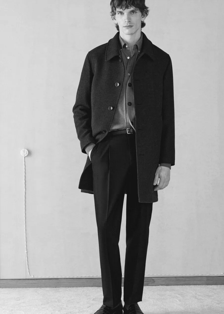 MANGO Spodnie*Spodnie straight fit z zaszewkami