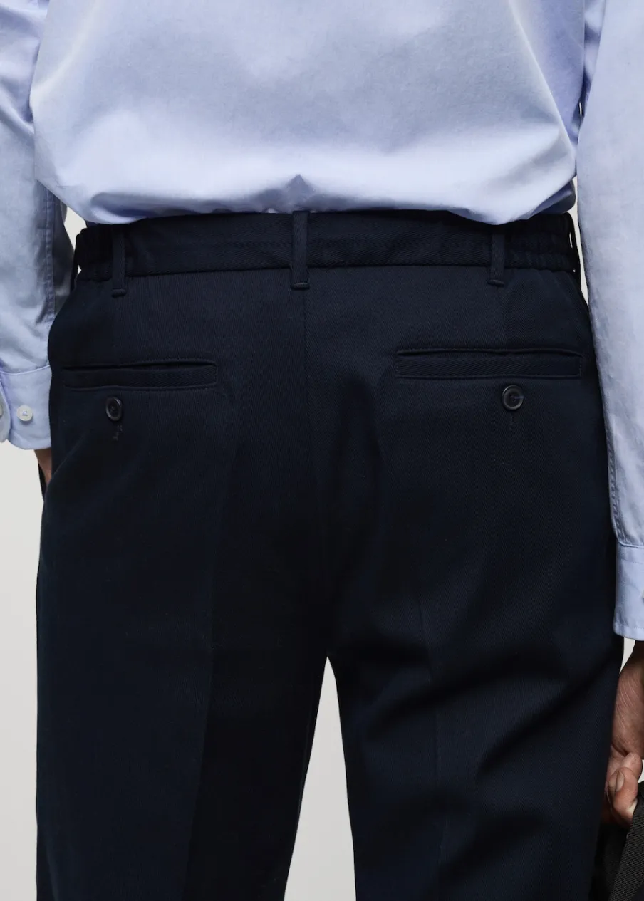 MANGO Spodnie*Spodnie straight fit z zaszewkami