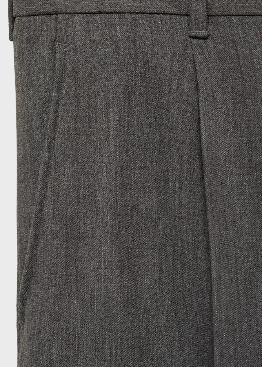 MANGO Spodnie*Spodnie straight fit z zaszewkami