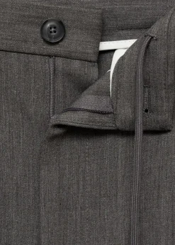 MANGO Spodnie*Spodnie straight fit z zaszewkami