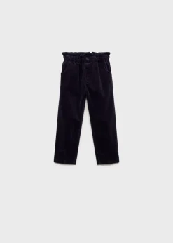 Dzieci MANGO Spodnie*Spodnie sztruksowe paper bag