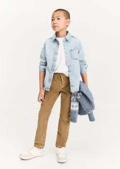 Dzieci MANGO Spodnie*Spodnie sztruksowe z elastycznym pasem