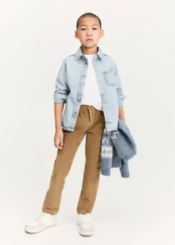 Dzieci MANGO Spodnie*Spodnie sztruksowe z elastycznym pasem