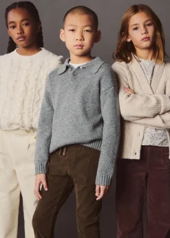 Dzieci MANGO Spodnie*Spodnie sztruksowe z elastycznym pasem