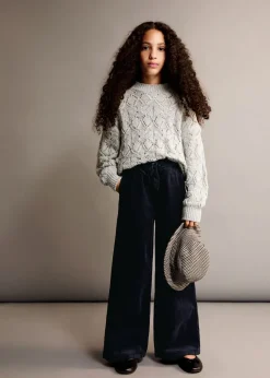 Dzieci MANGO Spodnie*Spodnie sztruksowe z elastycznym pasem