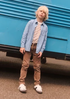 Dzieci MANGO Spodnie*Spodnie sztruksowe z elastycznym pasem