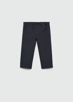 Dzieci MANGO Spodnie*Spodnie w kratę z prostymi nogawkami