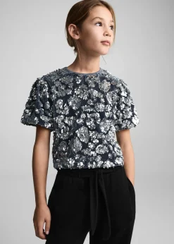 Dzieci MANGO Spodnie|Legginsy I Joggery*Spodnie wide leg z bawełny