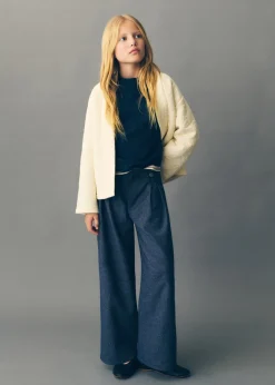 Dzieci MANGO Spodnie*Spodnie wideleg z zakładkami