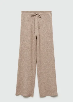 MANGO Spodnie|Piżamy*Spodnie z cienkiej prążkowanej dzianiny