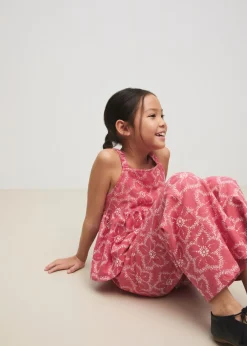 Dzieci MANGO Spodnie*Spodnie z kwiatowym wzorem