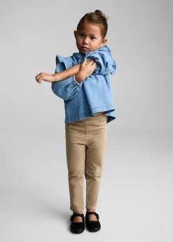 Dzieci MANGO Spodnie*Spodnie z mikrosztruksu