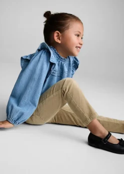 Dzieci MANGO Spodnie*Spodnie z mikrosztruksu