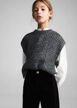 Dzieci MANGO Spodnie*Spodnie z mikrosztruksu z kieszeniami