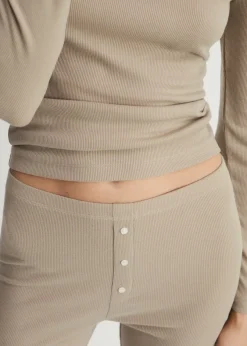 MANGO Piżamy|Piżamy*Spodnie z prążkowanej dzianiny