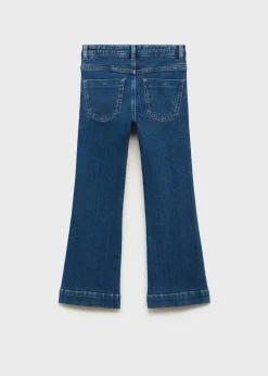 Dzieci MANGO Dżinsy*Spodnie z rozszerzaną nogawką i ozdobnymi szwami