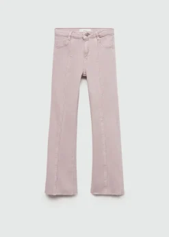 Dzieci MANGO Dżinsy*Spodnie z rozszerzaną nogawką i ozdobnymi szwami