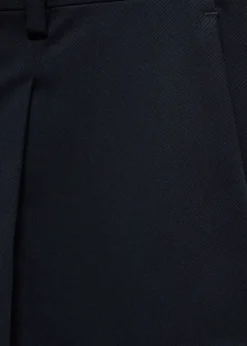 MANGO Spodnie*Spodnie z zakładkami z bawełnianego diagonalu