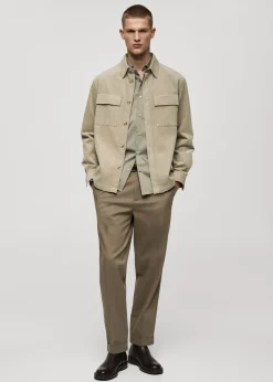 MANGO Spodnie*Spodnie z zaszewkami i podwiniętymi nogawkami