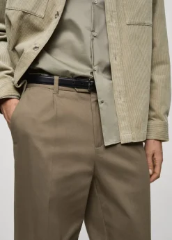 MANGO Spodnie*Spodnie z zaszewkami i podwiniętymi nogawkami