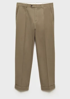 MANGO Spodnie*Spodnie z zaszewkami i podwiniętymi nogawkami