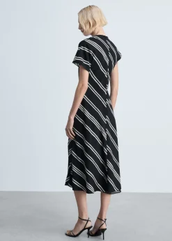 MANGO Sukienki I Kombinezony*Striped print midi dress