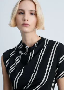 MANGO Sukienki I Kombinezony*Striped print midi dress