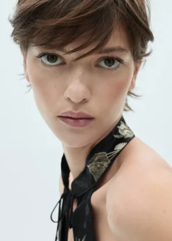 MANGO Sukienki I Kombinezony*Sukienka żakardowa z odkrytymi plecami