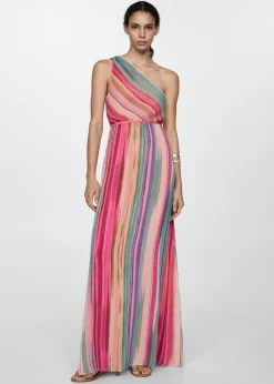 MANGO Sukienki I Kombinezony*Sukienka asymetryczna w paski