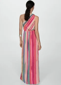 MANGO Sukienki I Kombinezony*Sukienka asymetryczna w paski