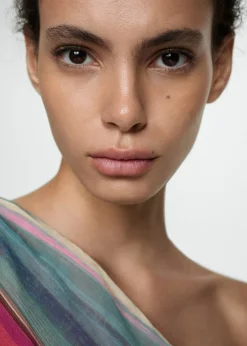 MANGO Sukienki I Kombinezony*Sukienka asymetryczna w paski