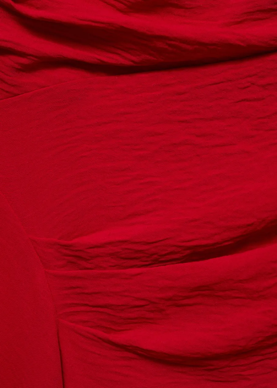 MANGO Sukienki I Kombinezony*Sukienka asymetryczna z drapowaniem