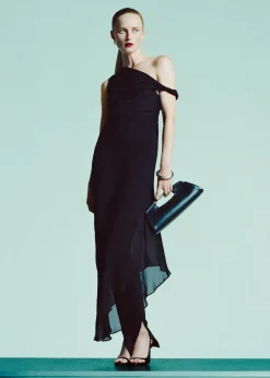 MANGO Sukienki I Kombinezony*Sukienka asymetryczna z drapowaniem