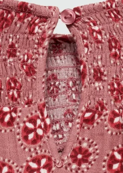 Dzieci MANGO Sukienki I Kombinezony*Sukienka bawełniana w kwiaty