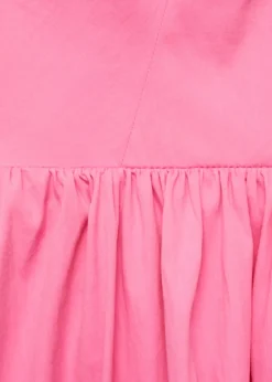 MANGO Sukienki I Kombinezony*Sukienka bawełniana ze szczypankami na dekolcie